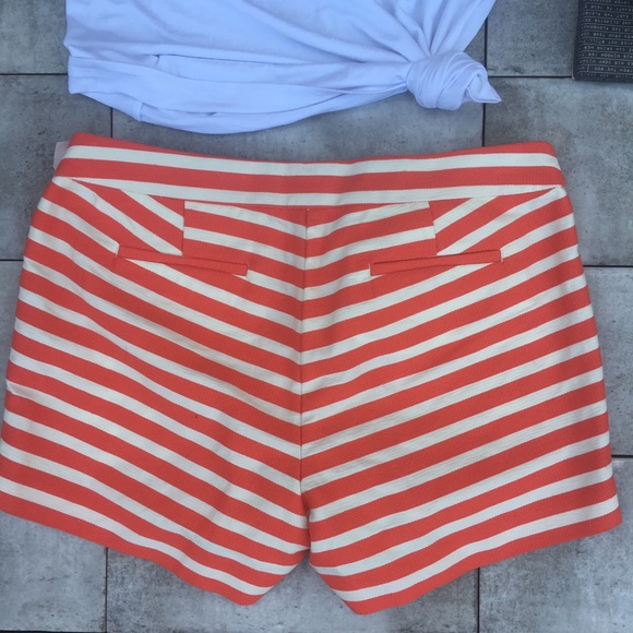 J CREW COTTON STRIPED TEXTURED SHORTS - Picture 5 of 6